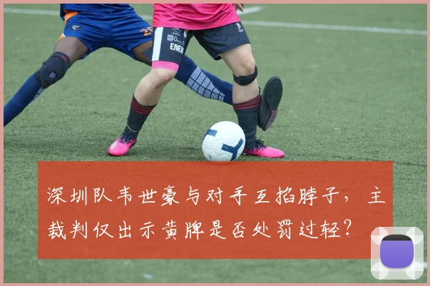 深圳队韦世豪与对手互掐脖子,主裁判仅出示黄牌是否处罚过轻?